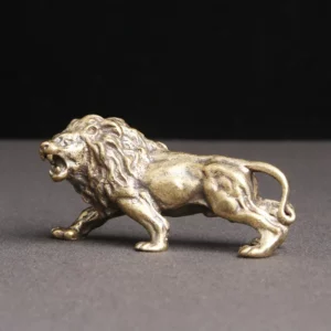 Lion de Bureau — Cuivre Antique
