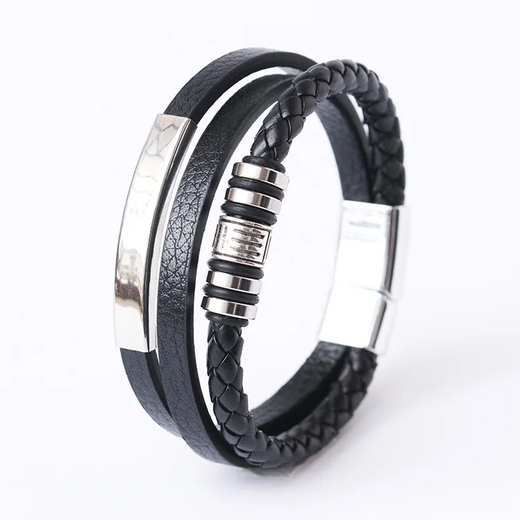 Bracelet Trait d’Acier — Noir