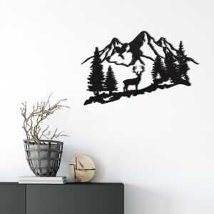 Décoration Murale Cerf des Hautes Terres - 45 × 30 cm