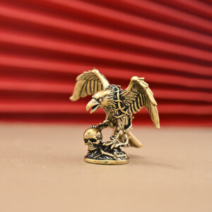Aigle Crâne Laiton de Bureau
